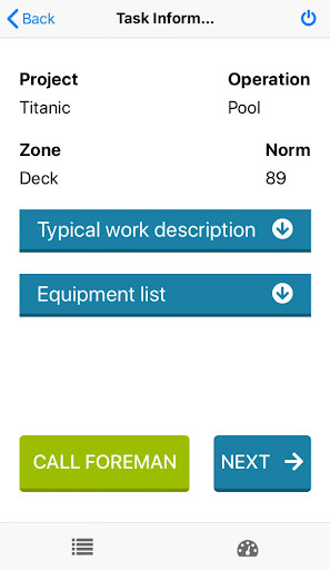 Android application DOIT Aros Marine screenshort
