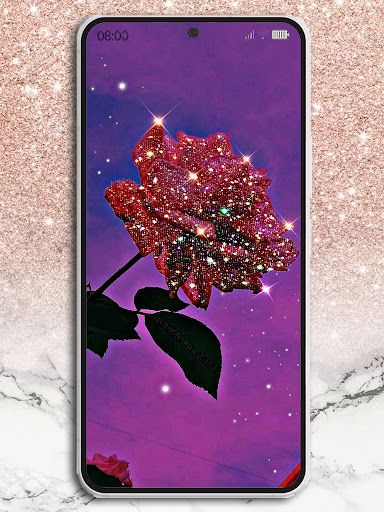 Android application Cute Glitter Live Wallpapers screenshort