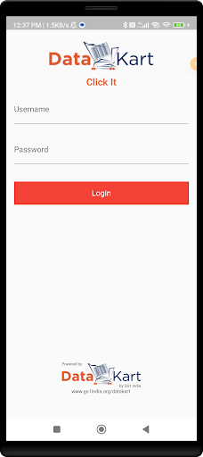 Android application ClickIt screenshort