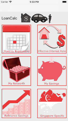Android application Loan Calculator - Global & Sin screenshort