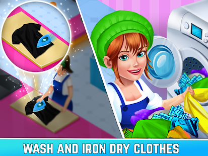 Laundry Shop Washing Game Screenshot