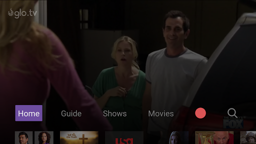Screenshot of Glo Fiber TV