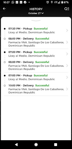 Faci-Delivery Screen 3