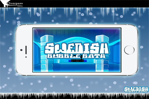 Android application Learn Swedish Bubble Bath Game screenshort