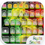 Rasta Smoke Emoji Keyboard icon
