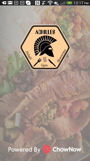 Android application Achilles Restaurant screenshort