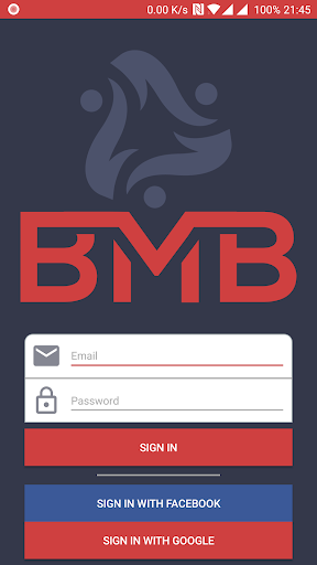 Android application BMBsocial screenshort