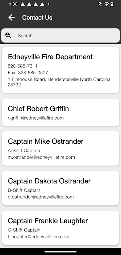 Edneyville Fire Department NC Screen 2