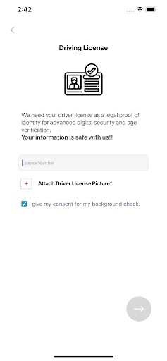 Valet-Driver Screen 2