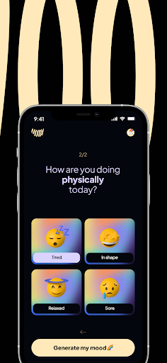 Moody: Share Your Mood Screen 2