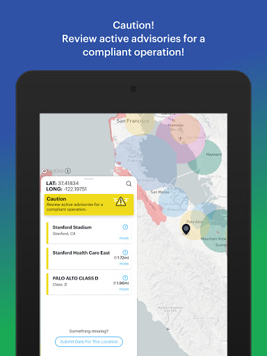 Screenshot of B4UFLY by FAA