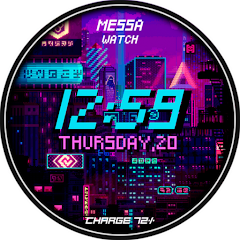 Cyberpunk Pixel Watch Messa