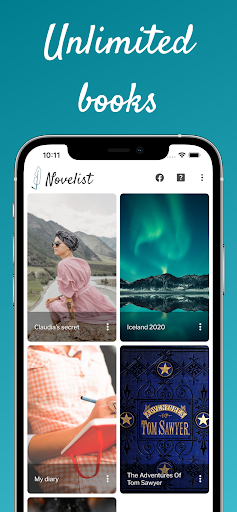 Android application Novelist - Write novels screenshort