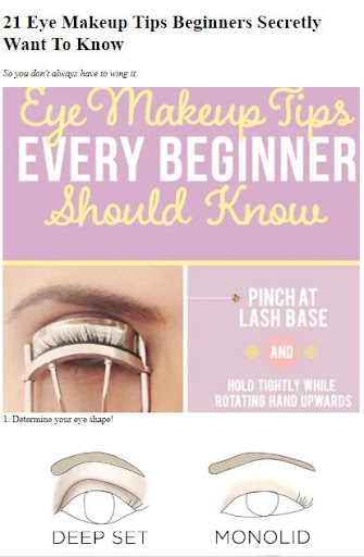 Eye Makeup Tips For Beginners Screen 3