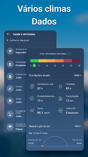 Tempo: clima preciso Captura de Tela do Aplicativo Android 4
