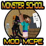 Cover Image of Download Monster School Mod for MCPE  APK