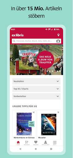Android application Ex Libris screenshort