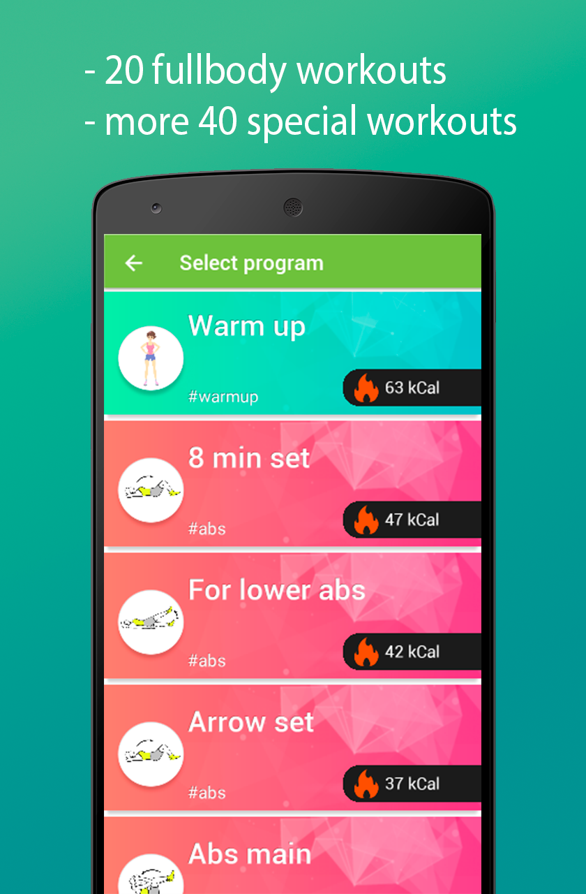 Android application Full body workout - Lose weight 20 days screenshort