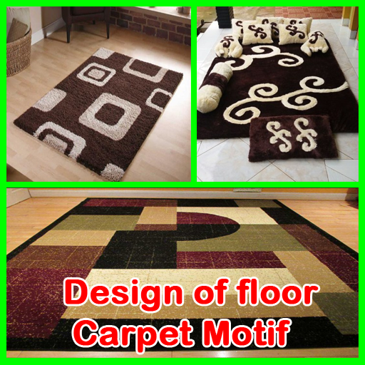 Design of floor carpet motif logo