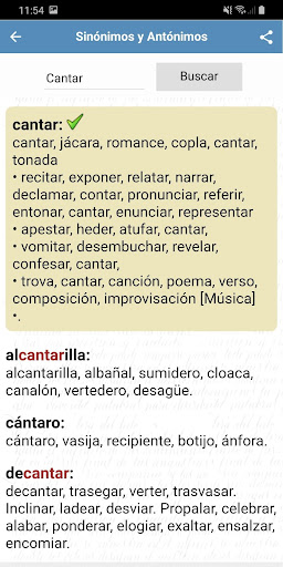 Sinónimos y Antónimos Español Screen 2
