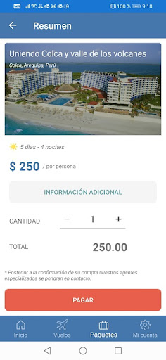 Android application GSA Viajes screenshort