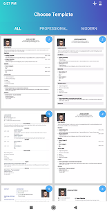 Resume Builder App Free CV maker CV templates 2021 3.1 APK screenshots 16