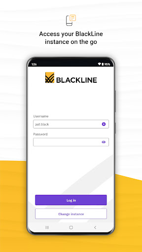 Android application BlackLine screenshort
