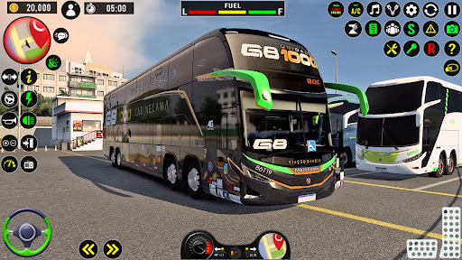 Android application US Coach Bus Simulator Game 3d screenshort
