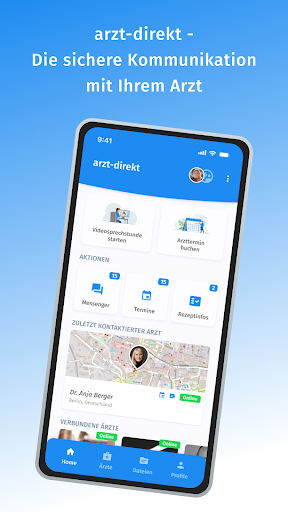 Android application arzt-direkt Videosprechstunden screenshort