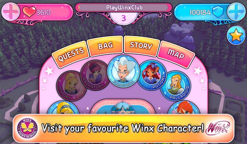 Winx Club: Winx Fairy School banner
