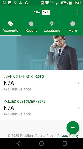 Business Digital Banking Screen 2