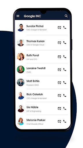 Android application SR Group Contacts screenshort