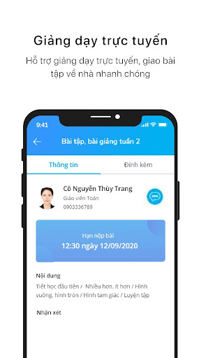 SISAP Giáo viên: Giảng dạy Screen 2