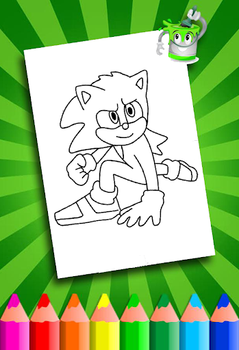 Android application Soni Coloring Boom Hedgehogs screenshort