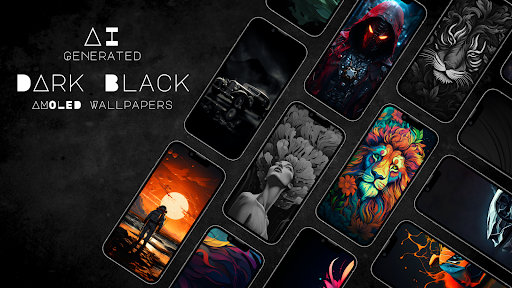 Android application Dark Black Wallpaper HD screenshort