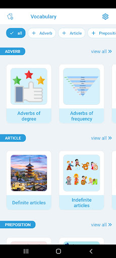Android application EFL - ESL Grammar screenshort