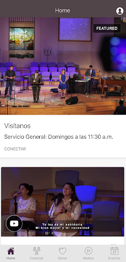 Android application Iglesia Biblíca Hosanna screenshort
