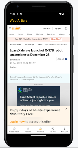 Tidings News Feeds Screen 3