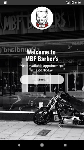 Android application MBF Barbers screenshort