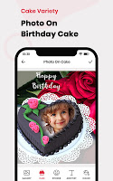 screenshot of Name Photo On Birthday Cake