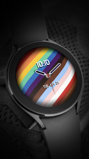 Android application Pride Rainbow Love Watch Face screenshort