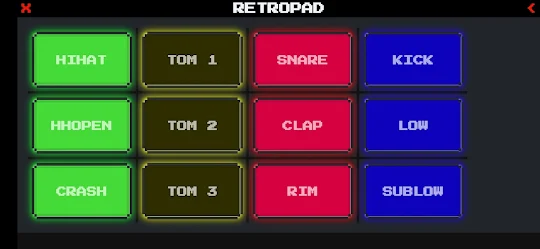 RetroPad - 8 bits live drum pl