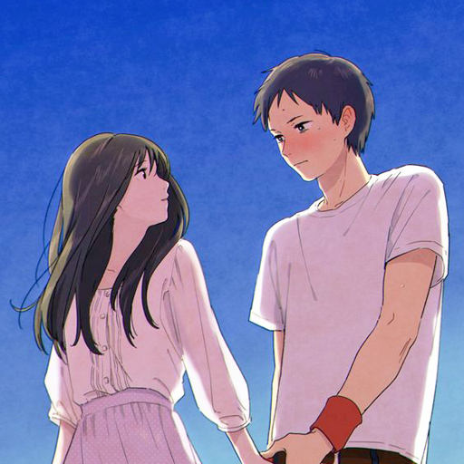 Cute anime couple sale wallpaper
