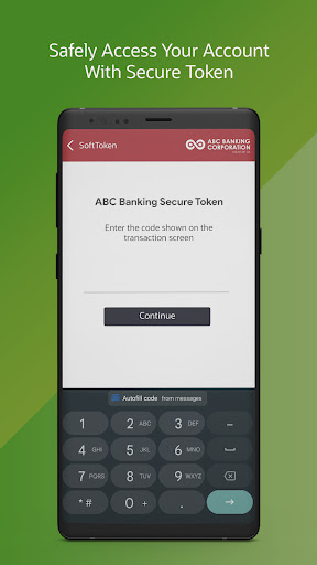 ABC Banking Secure Token Screen 2