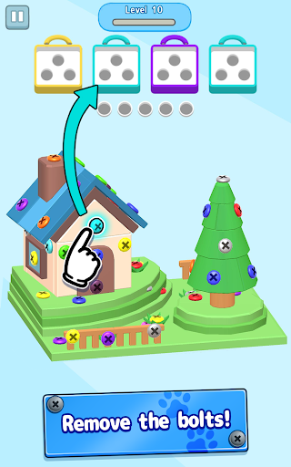 Screw  Block - 3D  Pin Puzzle