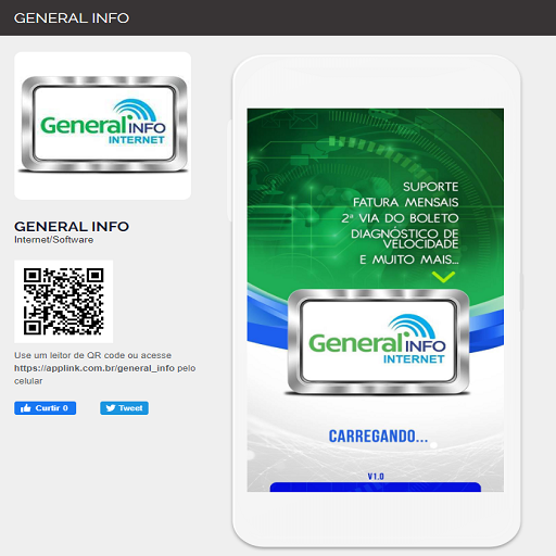 Android application GENERAL INFO screenshort