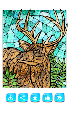 Stained Glass Coloring Miniature Painting Ideas