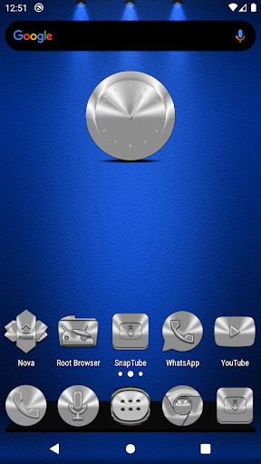 Silver and Chrome Icon Pack Screen 2