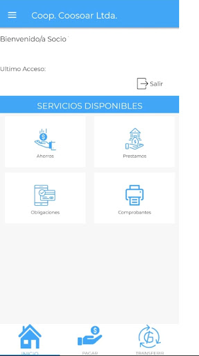 Android application Cooperativa Coosoar Ltda. screenshort