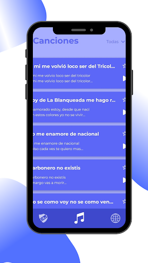 Android application Canciones de Nacional screenshort